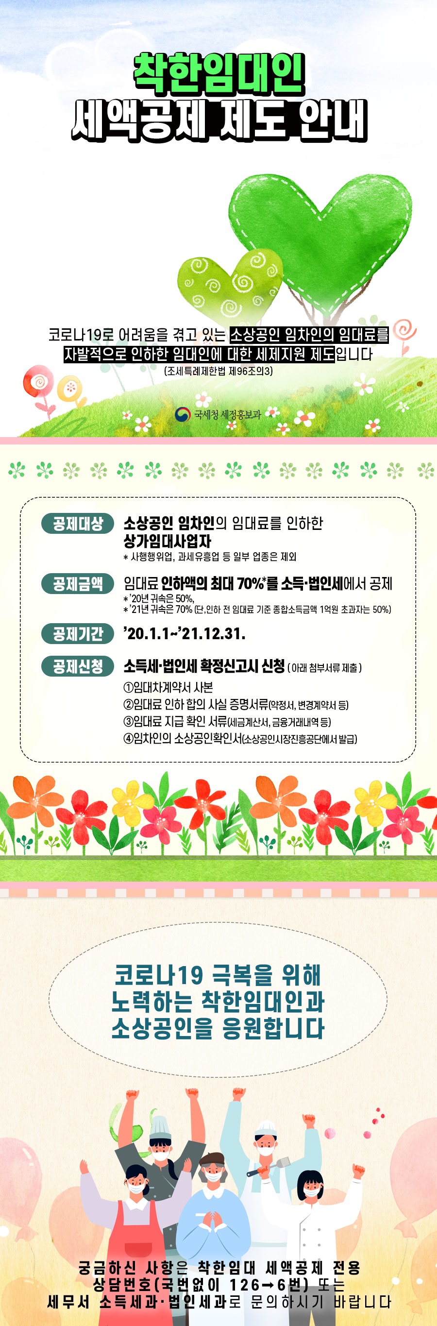 착한 임대인 세액공제 제도 안내